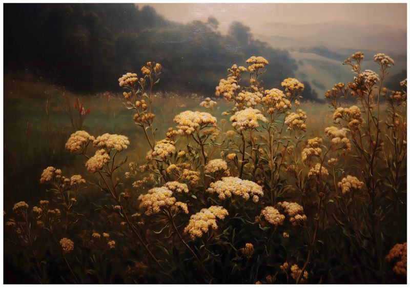 Fototapeta WALLARENA Do Sypialni Salonu Winylowa Kwiaty Vintage Natura Brązowy 300x210 cm 16353VX6 1 szt.