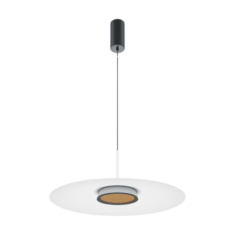 Lampa wisząca Maytoni El 1151 biało-czarna nowoczesna wbudowany LED 12W 1 szt.