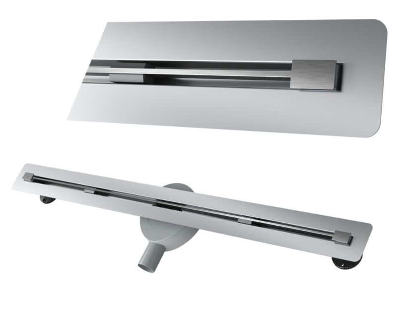 Odpływ Liniowy Pod Płytkę 90cm Granitan Luno Inox Stal 2w1 Prysznic Brodzik Syfon 1szt.