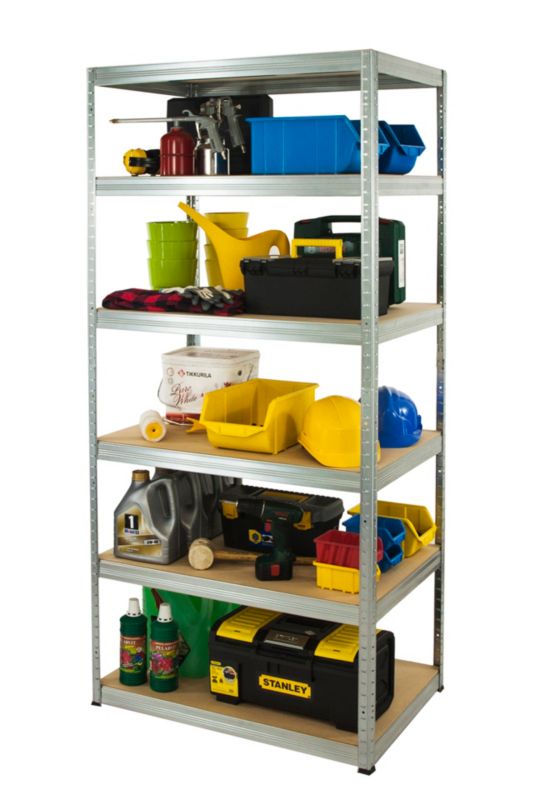 Regał metalowy MODO24 magazynowy stojak ocynkowany helios 196x120x30cm 6 półek po 275 kg 1 szt.