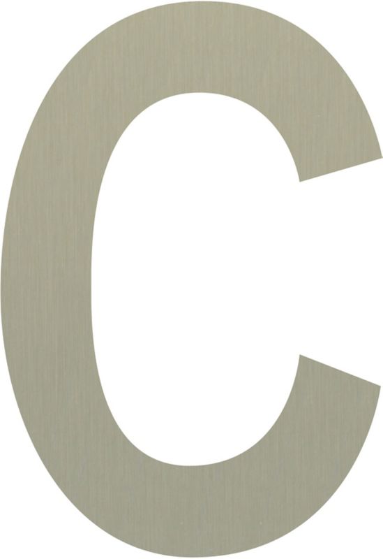 Litera C samoprzylepna 50 mm inox