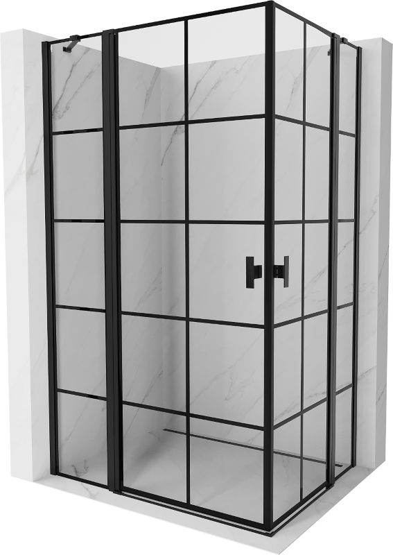 Kabina prysznicowa Mexen Mist czarna 95x90 cm 1 szt
