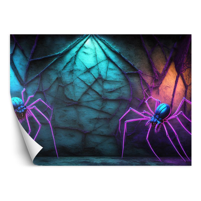 Fototapeta Feeby Pająki neonowe Abstrakcja 100x70 1 szt