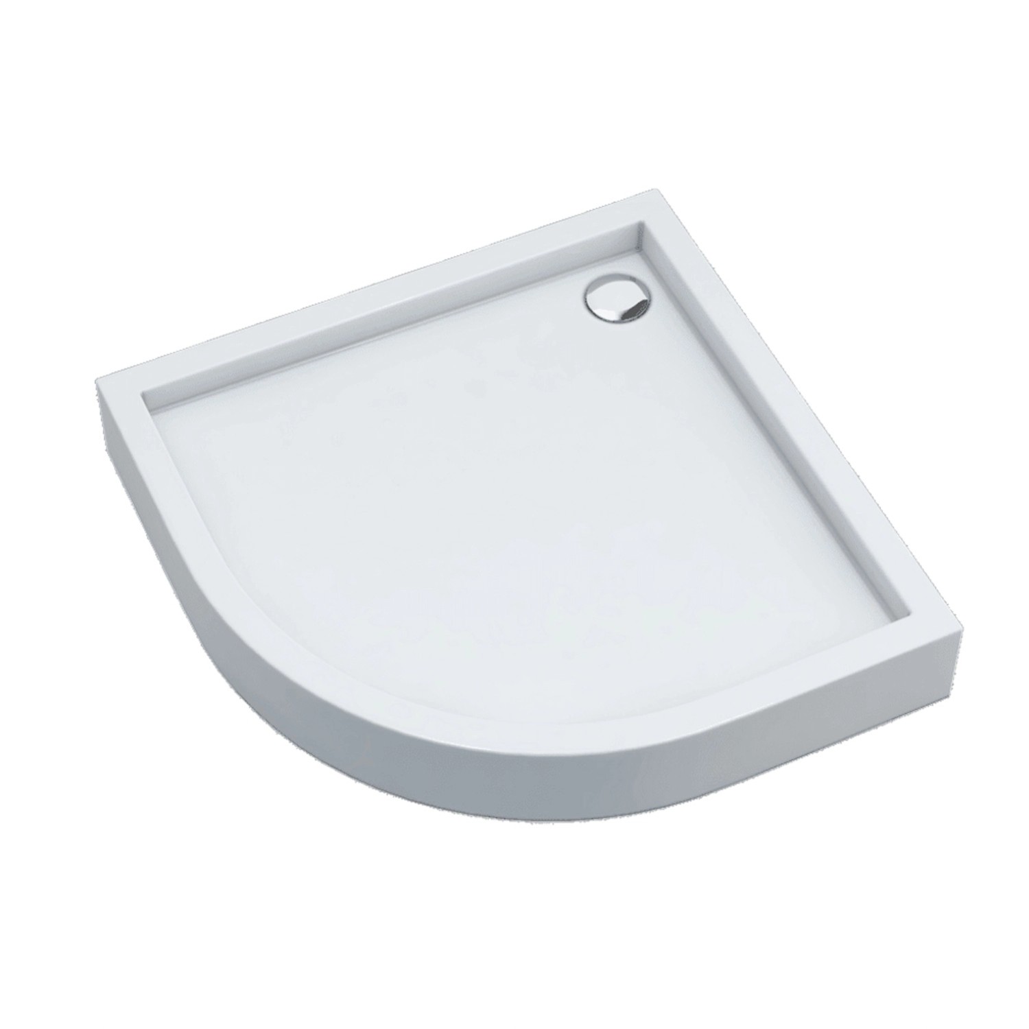 Schedpol Brodzik półokrągły Mittel 90 biały 90x90x16