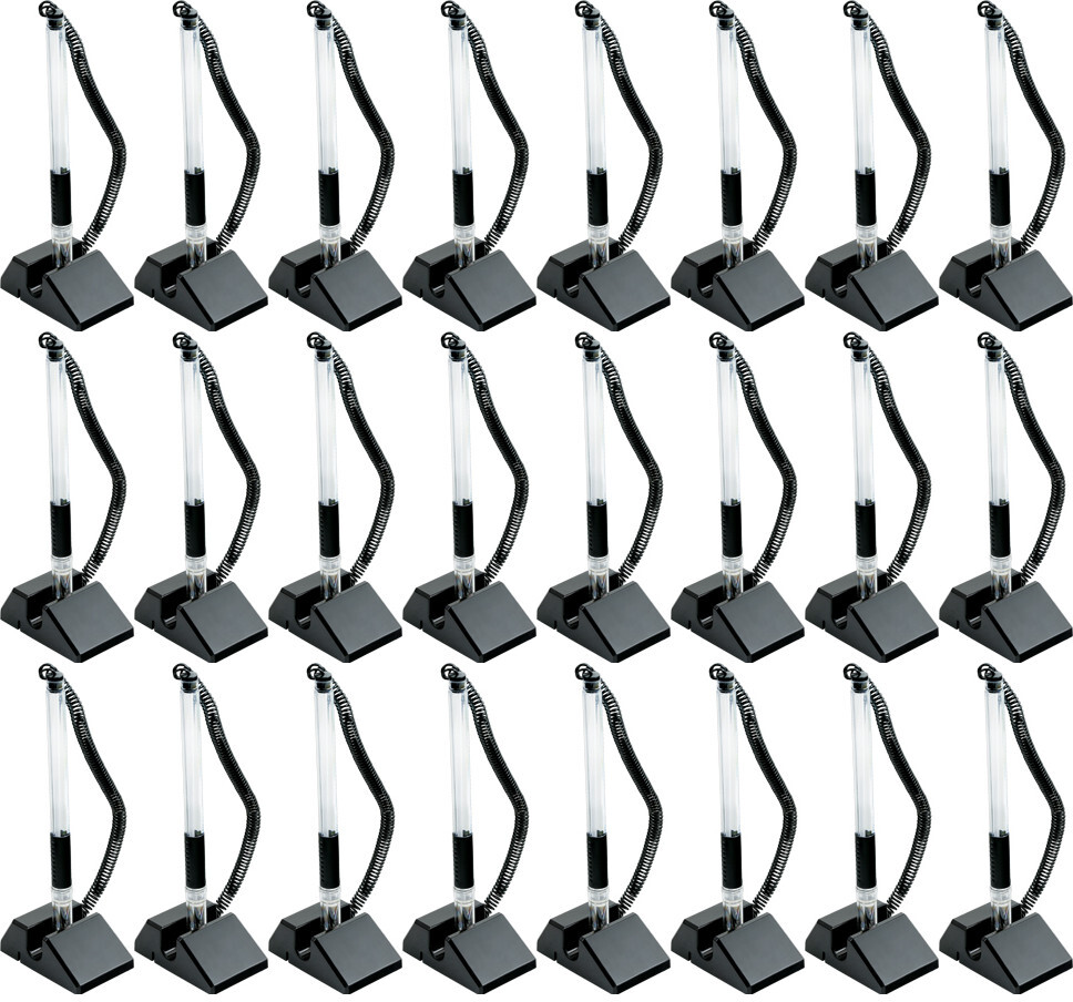 24x Długopis mocowany na sprężynce Grand GR-879, stojący, niebieski