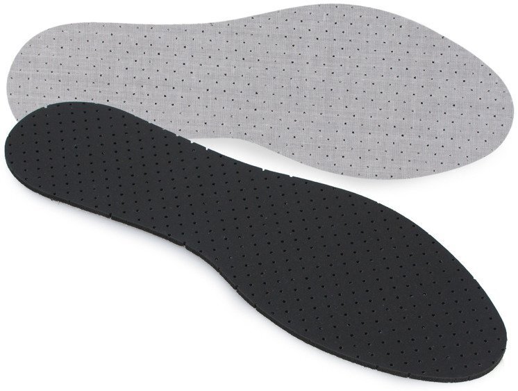 Wkładki do butów Sulpo, z węglem aktywnym, przeciwpotne, rozmiar 45, szaro-czarny