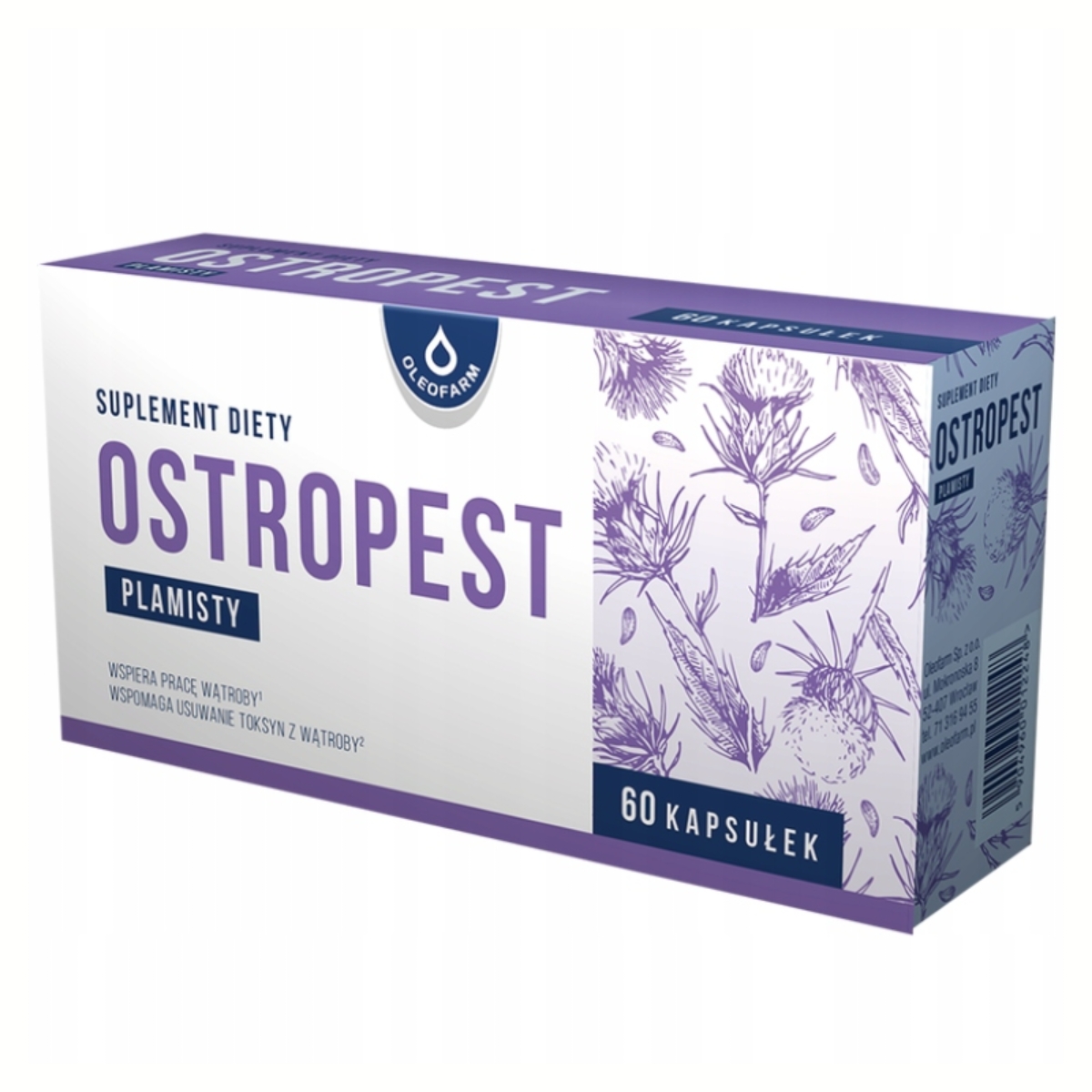 Oleofarm - ostropest plamisty, 60 kapsułek