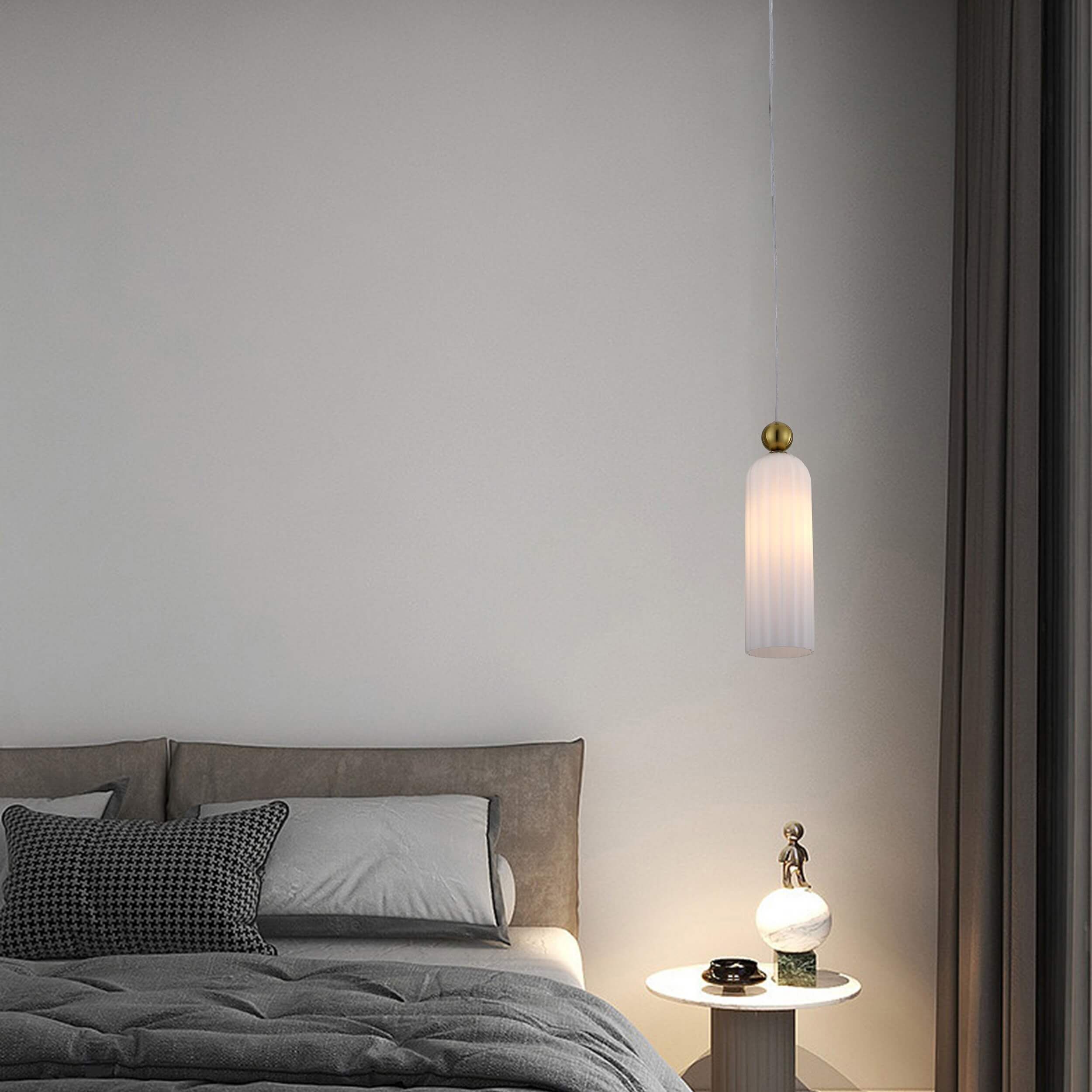 Light Prestige Piega lampa wisząca 1x40W złota/biała LP-939/1PWHITE - Wysyłka w 24h