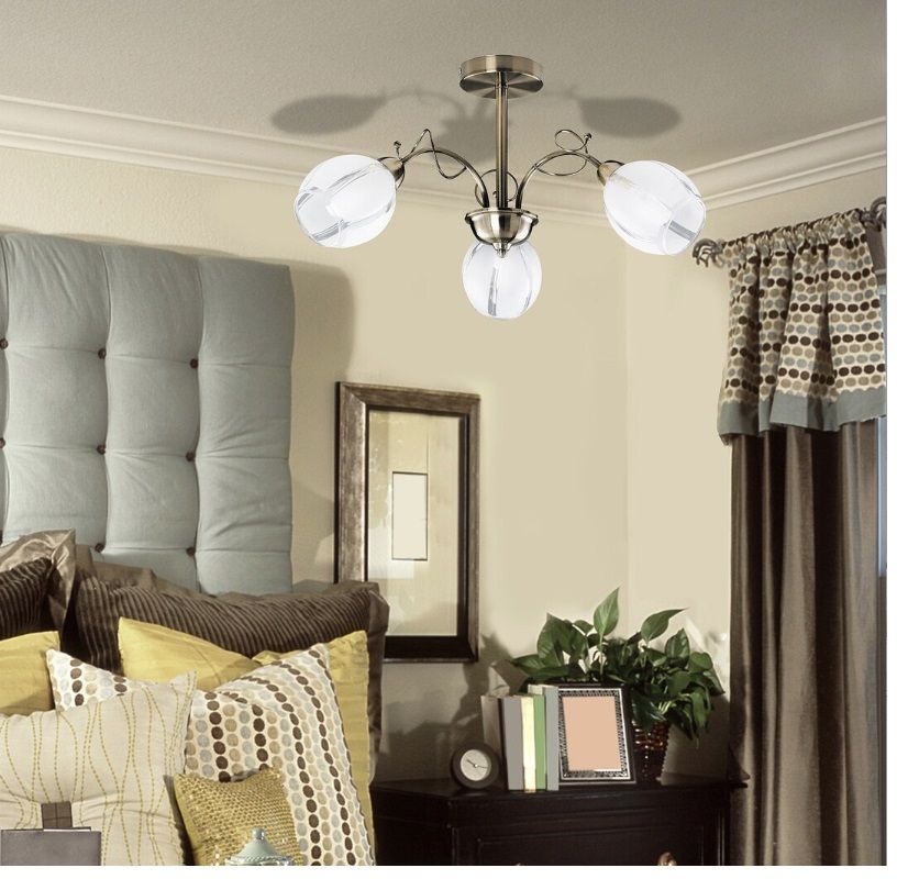 Rabalux Joel lampa podsufitowa 3x60 W brązowa 2270