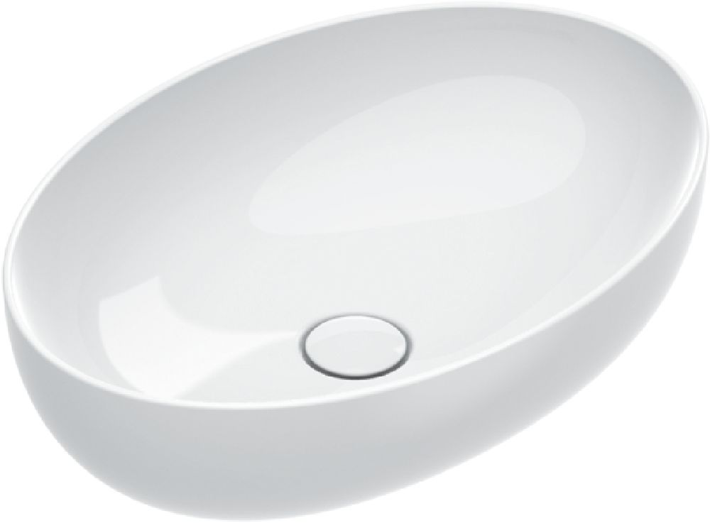 Catalano Sfera umywalka 60x42 cm owalna nablatowa biała 0522600001