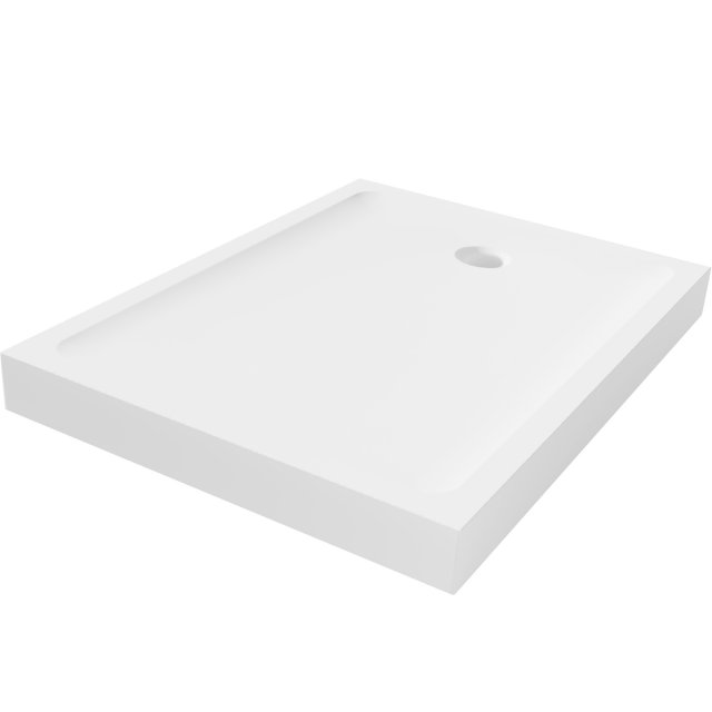 Brodzik prostokątny MARELLE 90x70x11,5 biały TER-0292