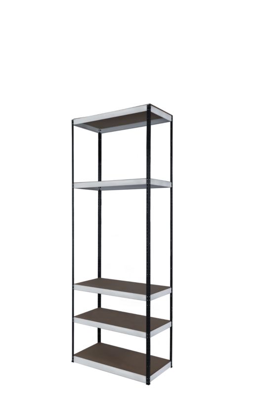 Regał metalowy MODO24 magazynowy grafitowo-biały helios 213x35x35cm 5 półek po 175 kg 1 szt.