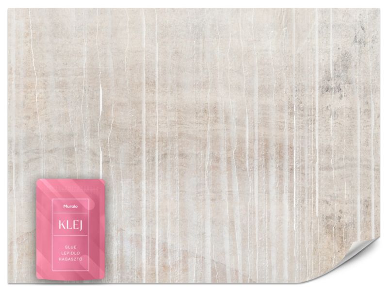 Fototapeta Muralo Białe Linie na Betonowej Ścianie 450x315 cm 1szt.