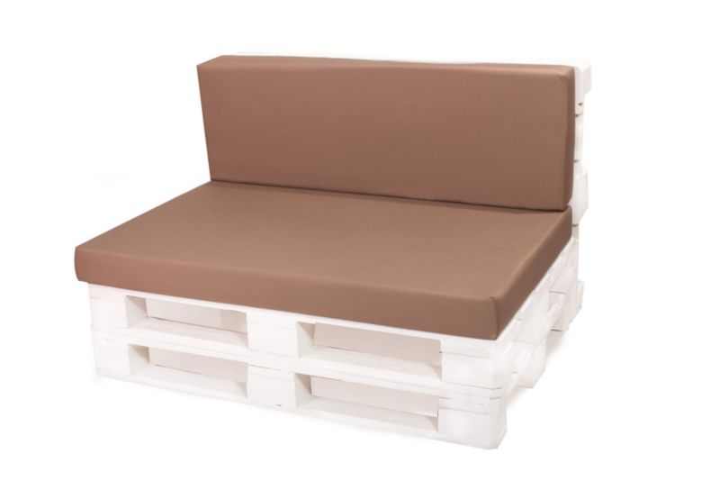 Poduszka ogrodowa na paletę,Setgarden , 120x80x50cm, beżowa poduszka zdejmowane pokrowce, Flat 1szt