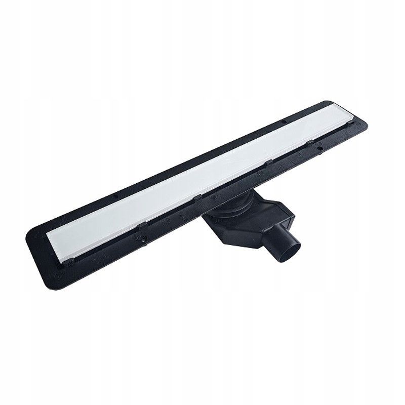 Odwodnienie prysznicowe Seamless White Glass Steel Drain Bravat 650mm białe 1 szt.