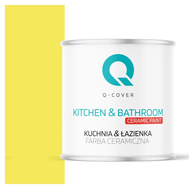 Farba Ceramiczna Kuchnia & Łazienka Q-Cover Cytrynowy H7276 Głęboki Mat 2L