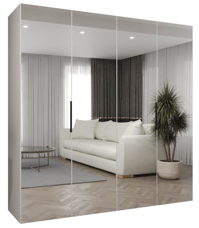 Szafa uchylna Abiks MARBELLA 3 200 wys 202 cm Biały + Czarny 1 szt