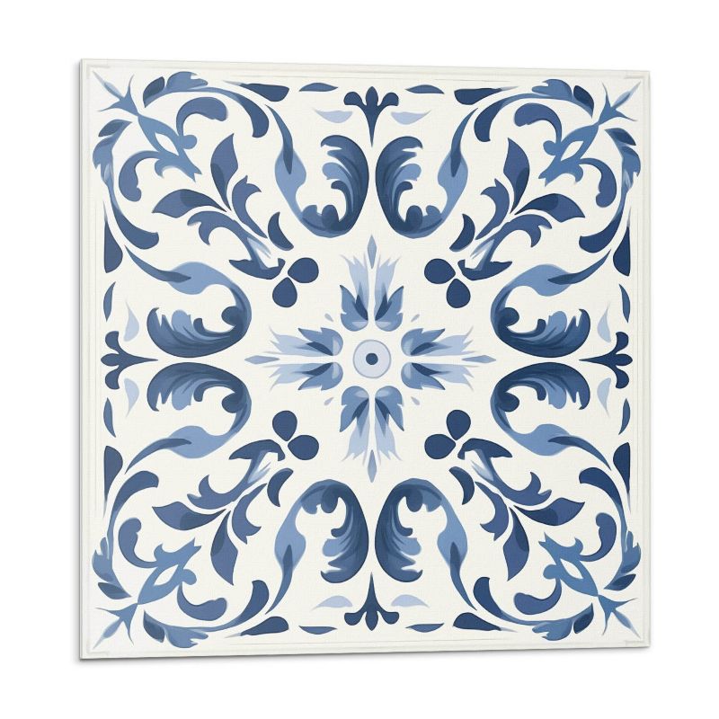 Kafelki samoprzylepne Wallfluent 50x50 cm Wzór kwiatów na kafelkach 4 szt.