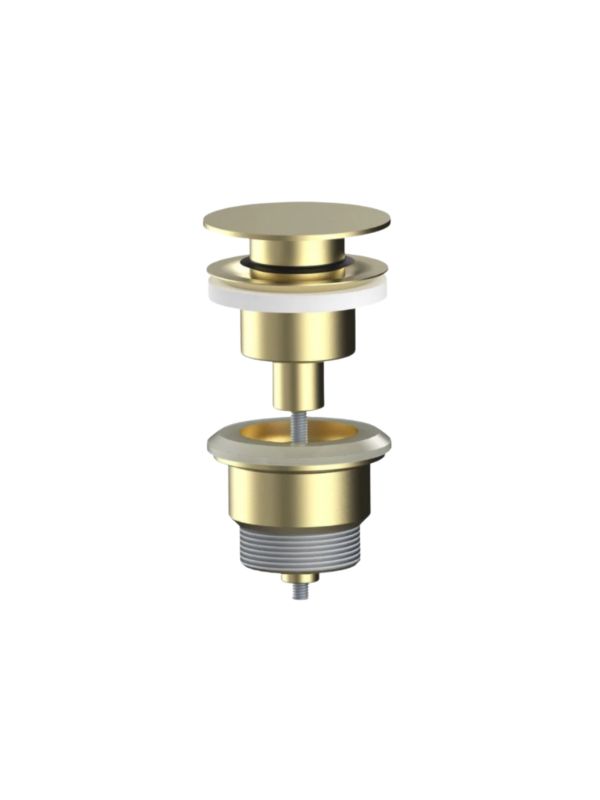 Korek click-clack Uptrend LUCK (mosiężny), złoto szczotkowane 1 szt.