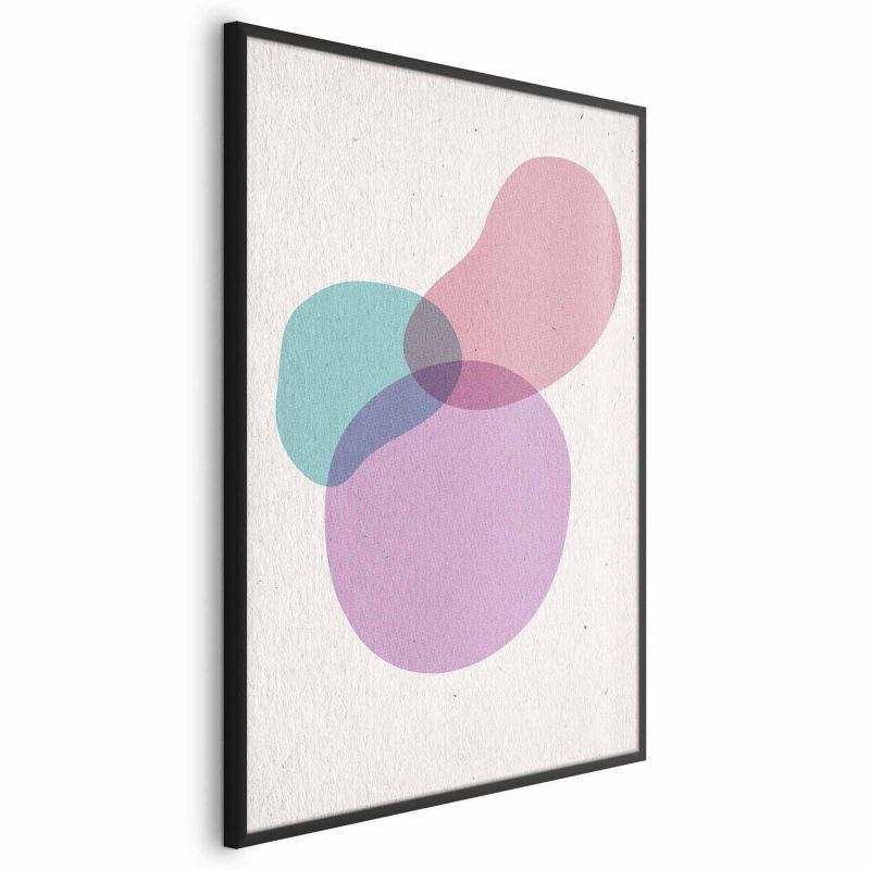 Plakat Artgeist Mieszanka barw 21x30 cm z ramą czarną 1 szt