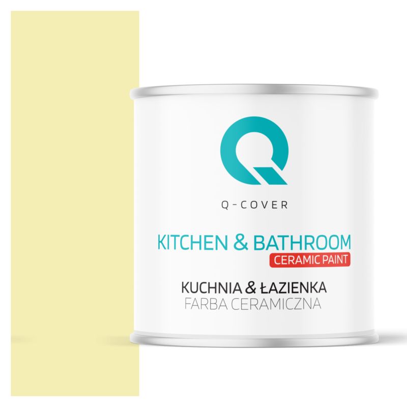 Farba Ceramiczna Kuchnia & Łazienka Q-Cover Słomkowy H7182 Głęboki Mat 2L