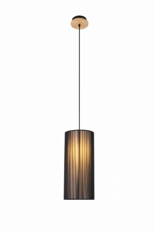 Lampa sufitowa wisząca Candellux Kioto czarna wym: 130 x 18 x 18 cm 1xE27 x 40W 1 szt.