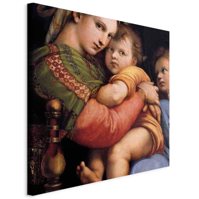 Obraz Artgeist Madonna na krześle 80 x 80 cm płótno włoskie 1 szt