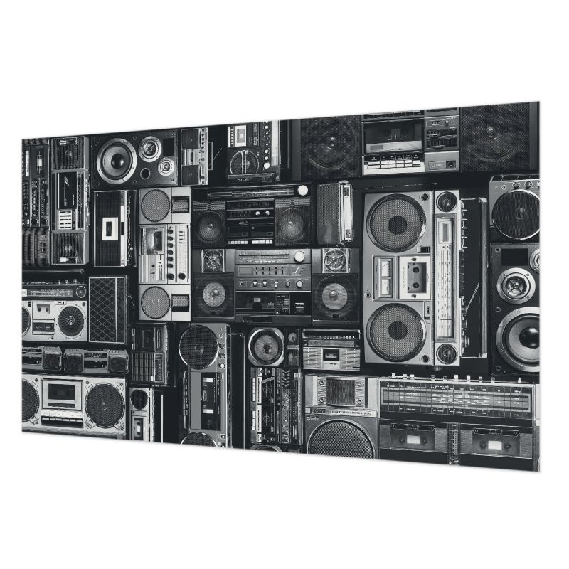 Tapeta Na Ścianę Tulup 416x254 cm Retro Radio Do Biura, Do Salonu, Do Przedpokoju 1 szt.