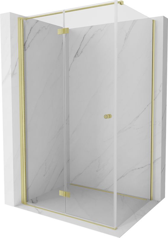 Kabina prysznicowa Mexen Mist-F T złoty szczotkowany 90x80 cm 1 szt