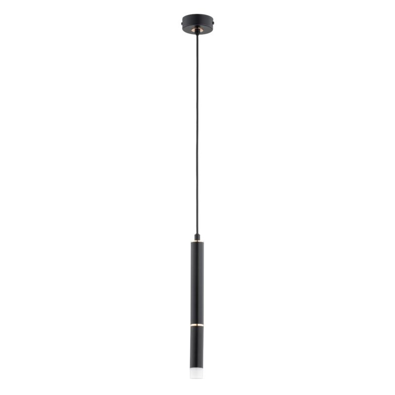 Lampa wisząca Alfa DERSO czarno-złota 1xG9x10W wym:85x8x8cm IP20 -1 szt.
