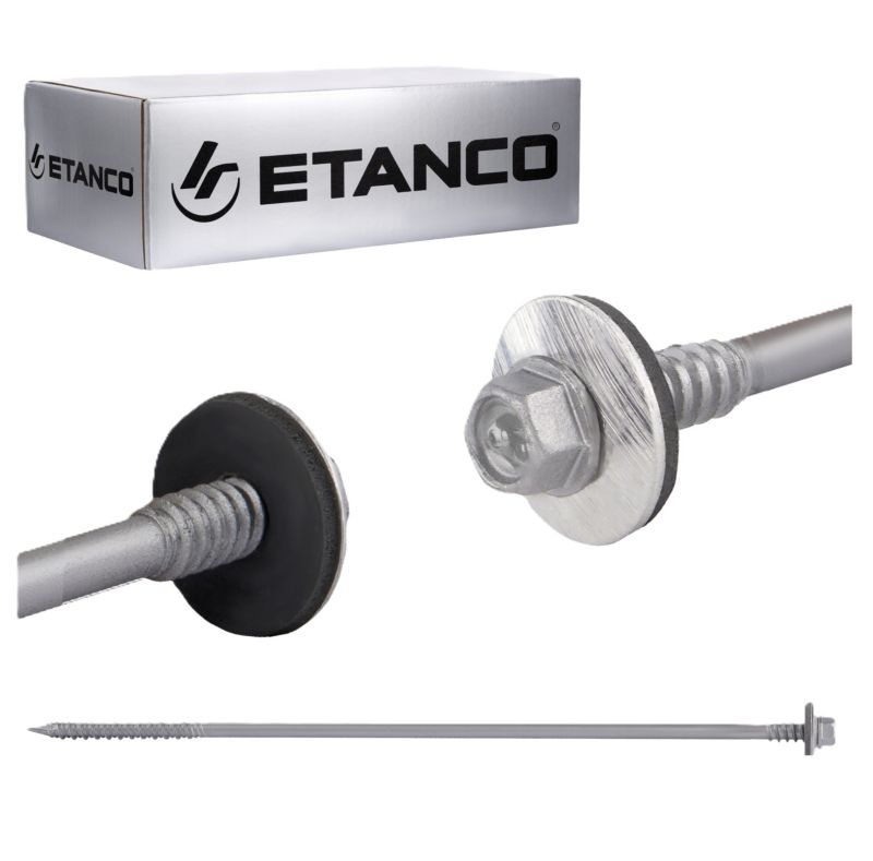 Wkręty dachowe Etanco GTRW SP A19 ocynkowane z podkładką EPDM 6,4/7,0x240 mm 100szt