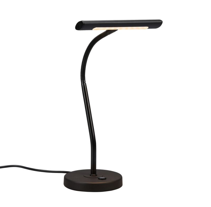 Lampka biurkowa Trio Curtis czarno-biała LED 4W 3000K 400lm IP20 wym: 35 x 18 x 18 cm metal - 1 szt.