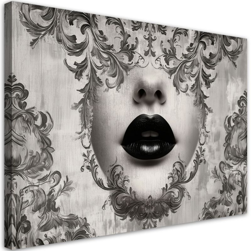 Obraz do salonu sypialni Feeby Twarz kobiety usta abstrakcja 90x60cm 1szt