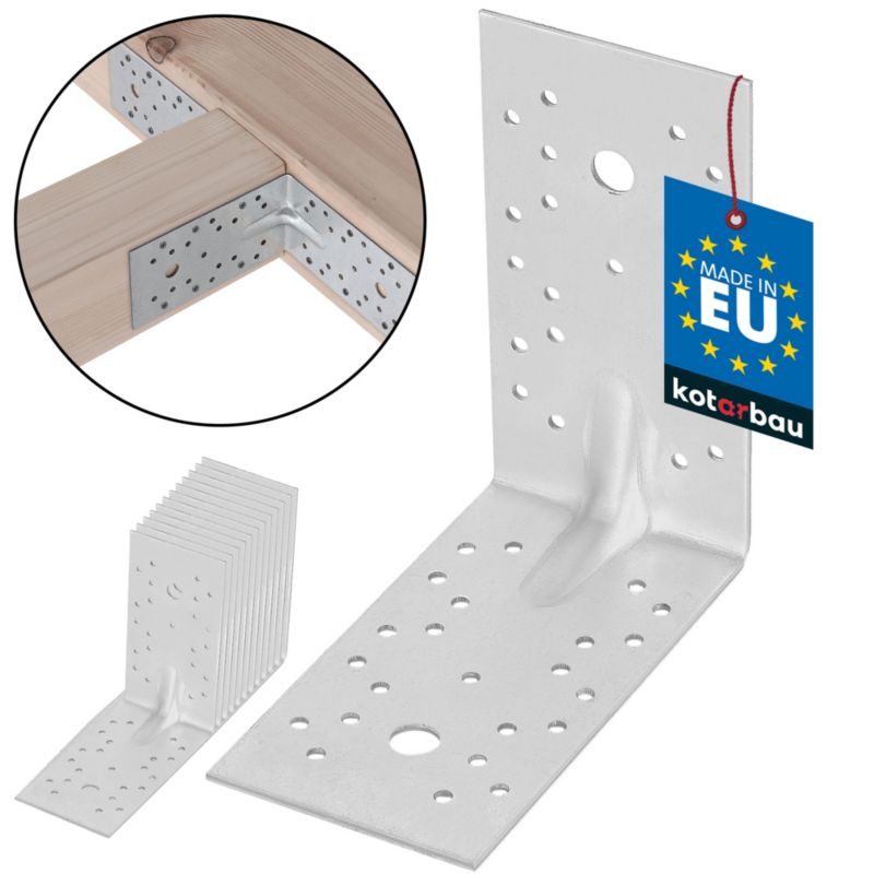 Kątownik łącznik KOTARBAU ciesielski 150x150x80 mm 12 szt.