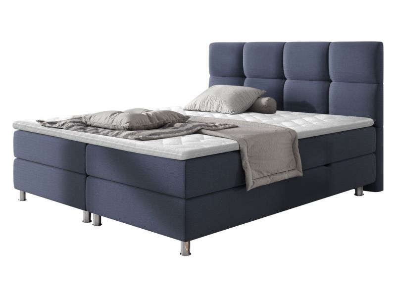 Łóżko kontynentalne MIRJAN 24 Dave 160x200 niebieski jeans 1 szt.