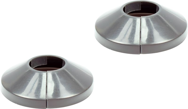 Rozetka dzielona Tycner fi 25 mm grafitowa 2 szt.