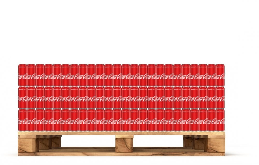 1080x Napój gazowany Coca-Cola, puszka Sleek, 0.33l