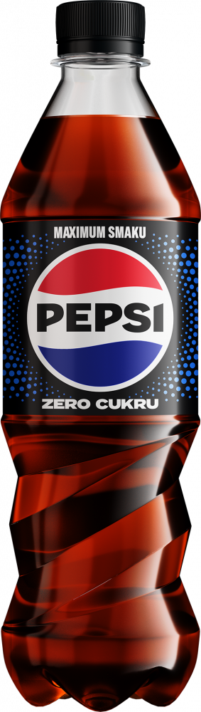 Napój gazowany Pepsi Zero, butelka PET, 0.5l, KAUCJA