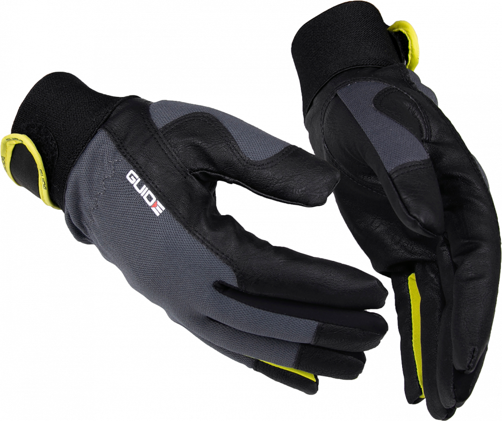Rękawice ochronne ocieplane Guide 775W PP skóra syntetyczna, rozmiar 8, czarny