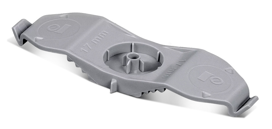 Uchwyt kabli płaskich podtynkowych podwójny 17 mm - RAWLPLUG - 90 szt.