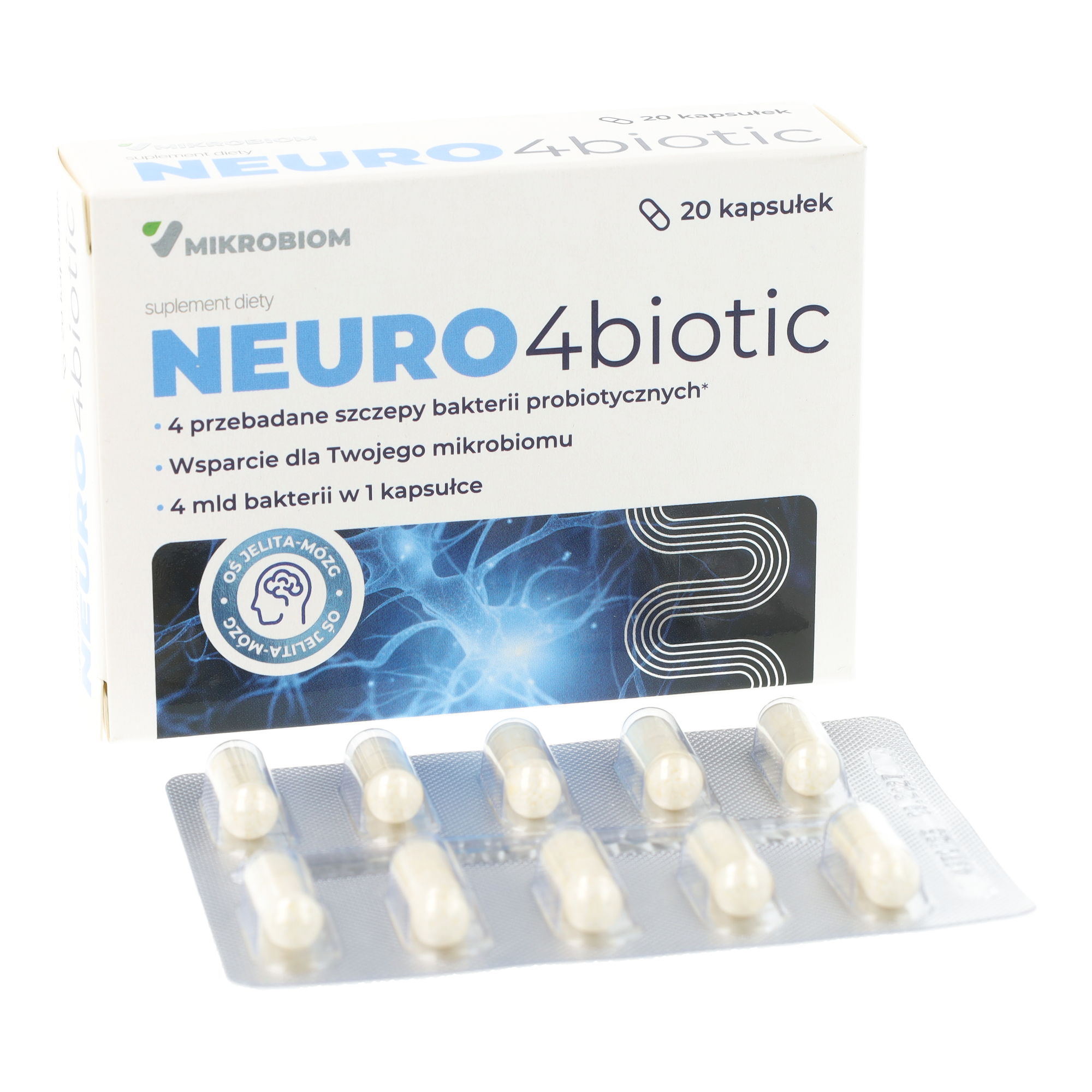 Mikrobiom neuro4biotic, 20 kapsułek