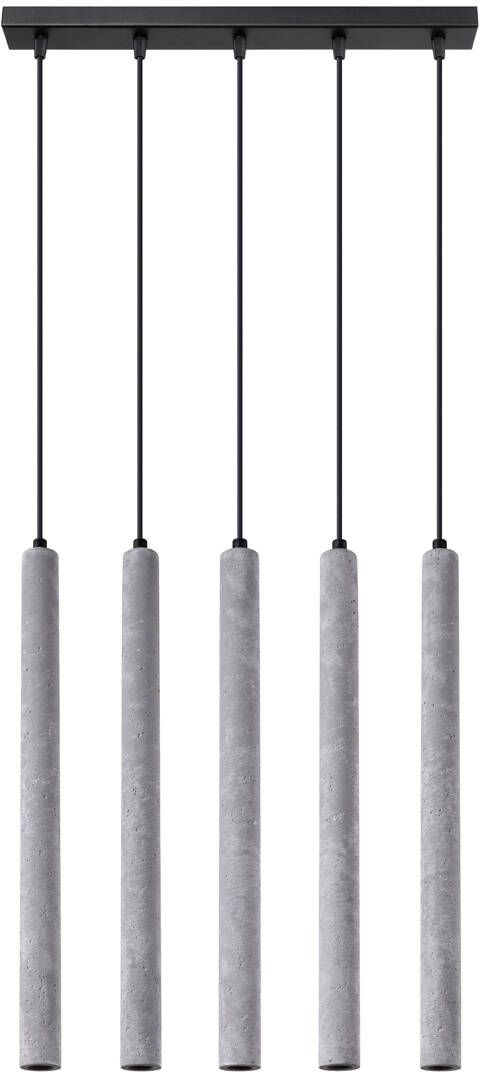 Sollux Lighting Pastelo lampa wisząca 5x8W beton SL.1274