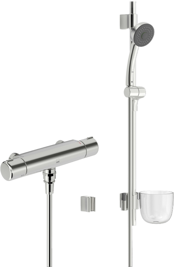 Oras Nova zestaw prysznicowy z baterią termostatyczną chrom 7429