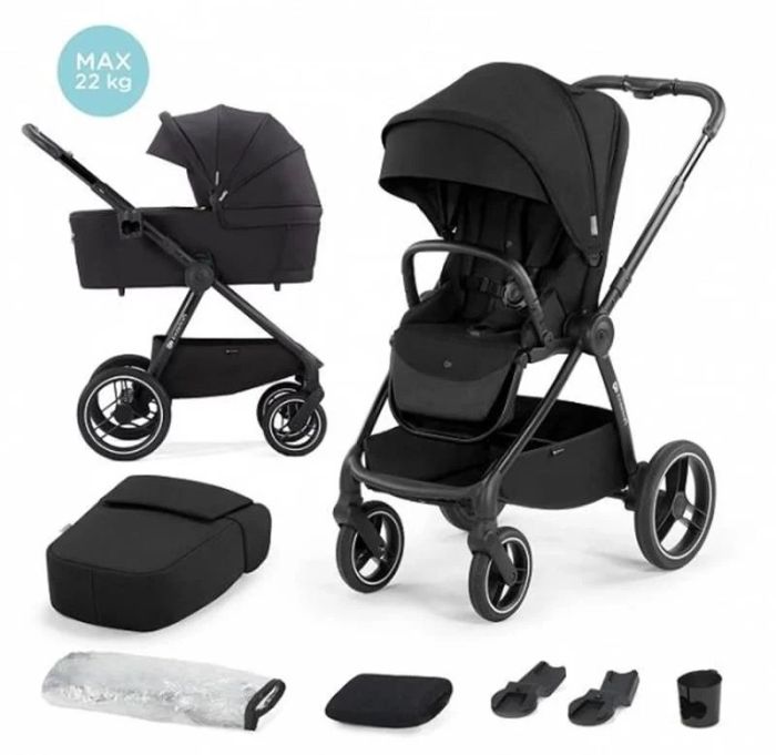 Kinderkraft Nea - wózek głęboko-spacerowy -Midnight Black