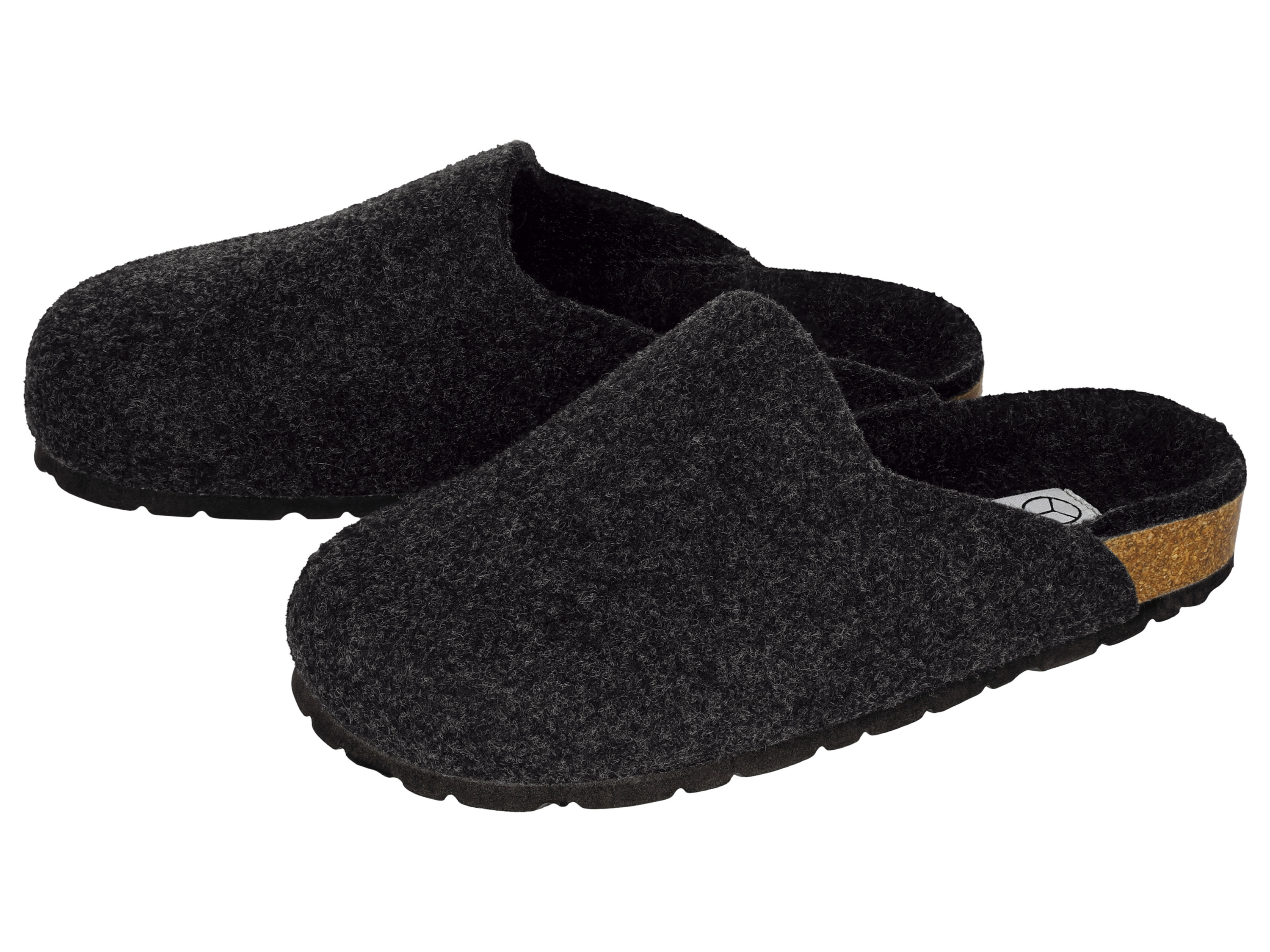 esmara Kapcie clogsy filcowe Czarny, 43
