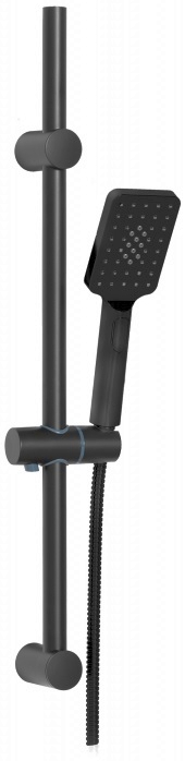 Darmowa Dostawa - Zestaw prysznicowy ścienny czarny Invena Nyks AU32Z04