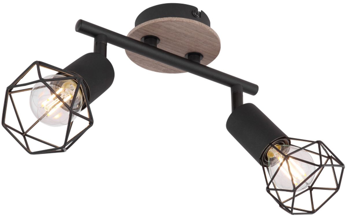 Darmowa Dostawa - Lampa podsufitowa 2x40 W czarny Globo Lighting Xara I 54802S2H