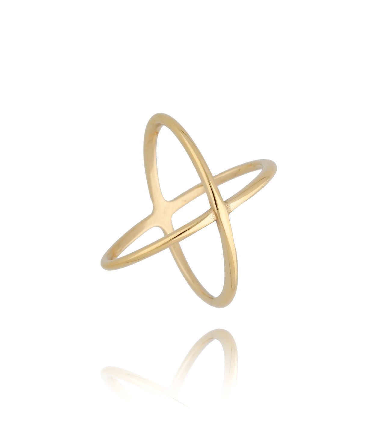 Pierścionek złoty podwójny Evening Star PSA0387