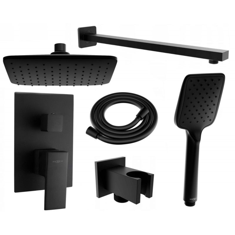 Zestaw prysznicowy DR62 podtynkowy Mexen Uno czarny 1 szt.