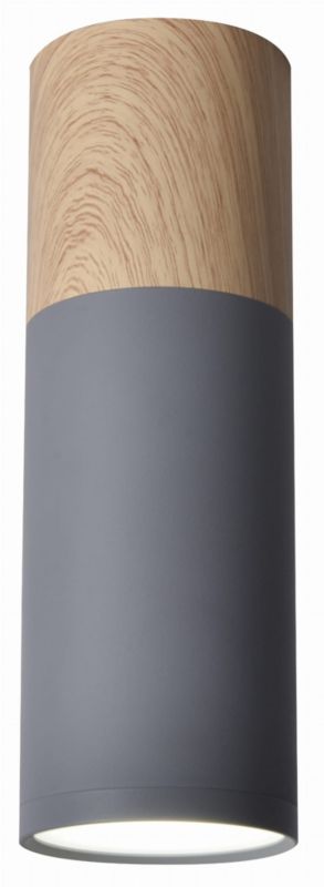 Oprawa sufitowa spot Candellux Tuba jasne drewno-szary 1 x GU10 x 15W IP20 wym: 6,8 x 6,8 cm - 1 szt.